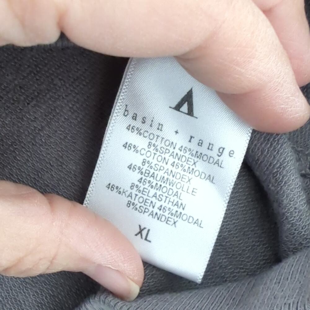 Basin and Range Uptown Crew Pullover Women's XL Modal USA Terry Slub Sweatshirt - Picture 4 of 7